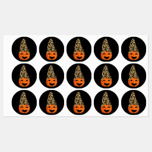 Pumpkin Wearing A Leopard Hat