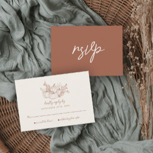 Pumpkin Wedding RSVP Card