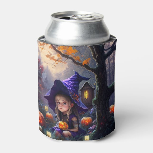 pumpkin/whimsical/Halloween/cartoon Can Cooler (Can Front)