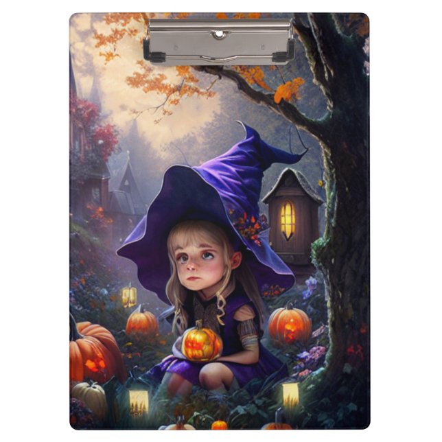 pumpkin/whimsical/Halloween/cartoon Clipboard (Front)
