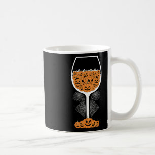 Pumpkin Wine Gl Spider Web Costume Easy Halloween Coffee Mug