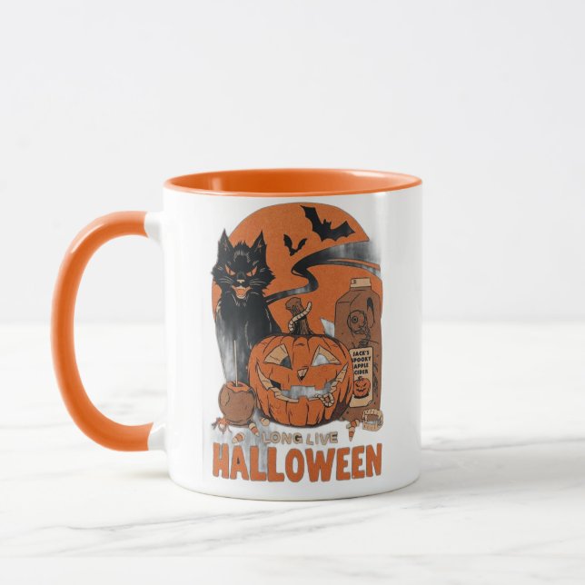 Pumpkin Witch Coffee Mug (Left)