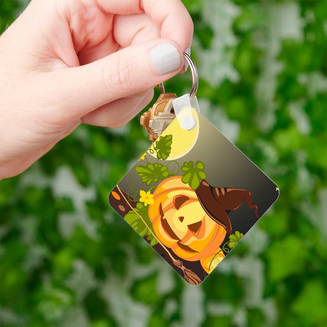 Pumpkin Witch Keychain (Creator Uploaded)