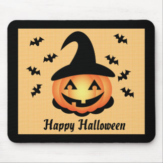 Pumpkin Witch Mousepad