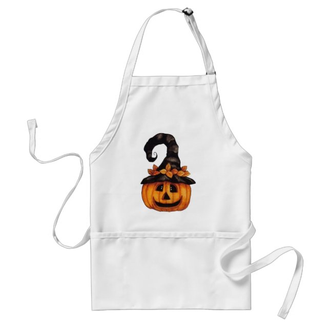 Pumpkin Witch Standard Apron (Front)