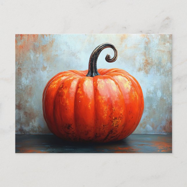 Pumpkin with Curled Stem Postcard (Front)