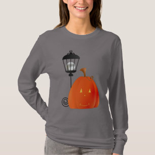 Pumpkin with Lamp Post T-Shirt