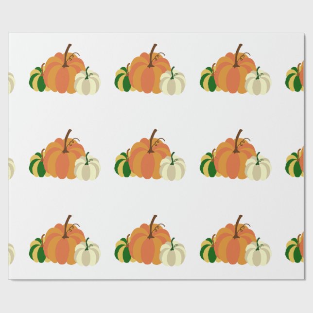 Pumpkin wrapping paper (Flat)