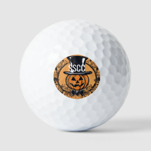 Pumpkin wTop Hat Golf Ball
