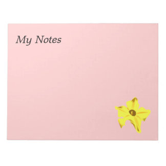 Pumpkinflower notepad