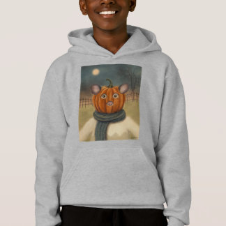 Pumpkinhead Mouse Kids Pull-over Hoodie
