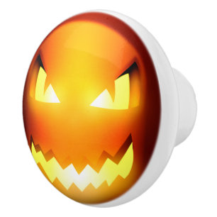 Pumpkinmoji Ceramic Knob
