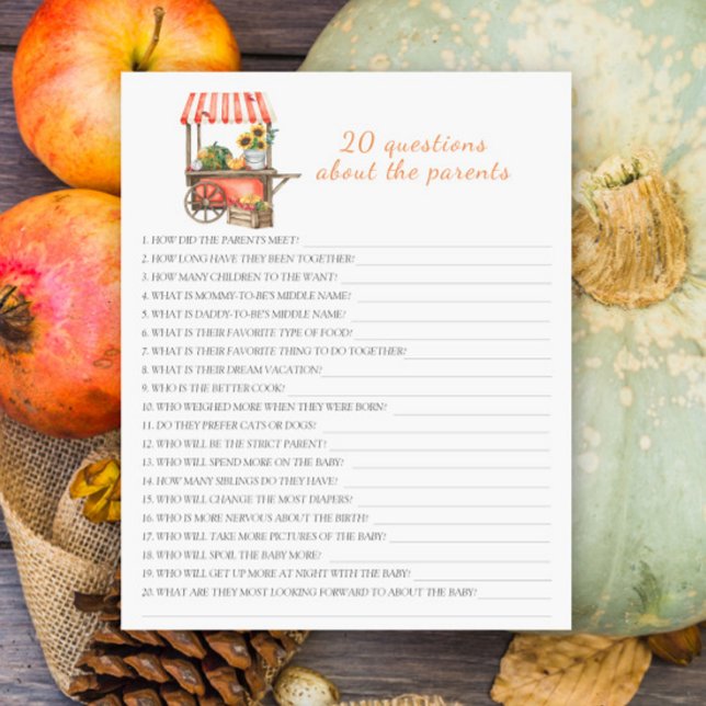 Pumpkins - 20 questions about the Parents (Creator Uploaded)