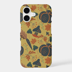 Pumpkins and carrots seamless pattern