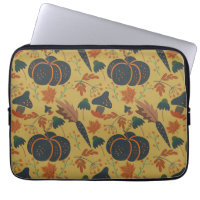 Pumpkins and carrots seamless pattern