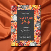 Pumpkins and Floral Halloween Party