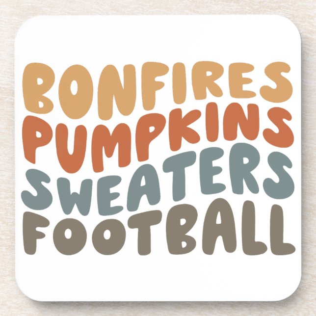 PUMPKINS and FOOTBALL Coaster (Front)