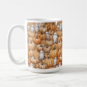 Pumpkins and Ghost Coffee Mug
