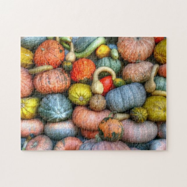 Pumpkins and Gourds Photo Puzzle (Horizontal)