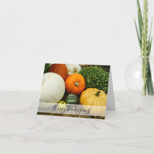 Pumpkins and Gourds Thanksgiving Holiday Card