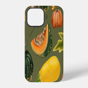 Pumpkins and Leaves: Autumn Greenery iPhone 12 Case