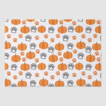 Pumpkins and Paws Halloween White
