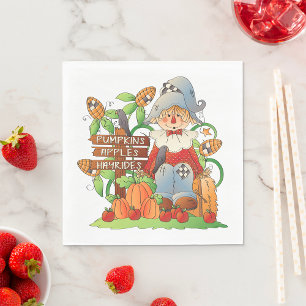 Pumpkins Apples Hayrides Napkins