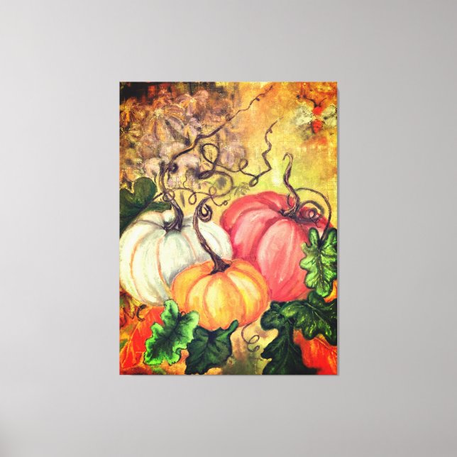 Pumpkins Canvas Print (Front)
