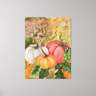 Pumpkins Canvas Print Halloween - Painting