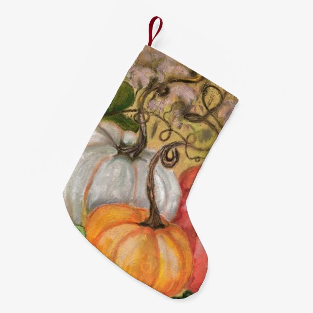 Pumpkins Christmas Stocking (Front (Hanging))