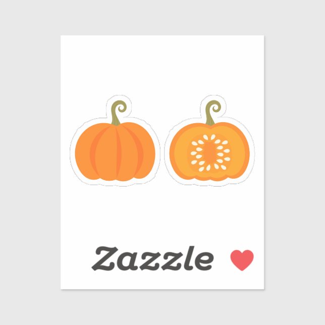 Pumpkins Custom-Cut Vinyl Sticker (Sheet)