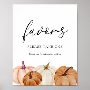 Pumpkins Favours Sign