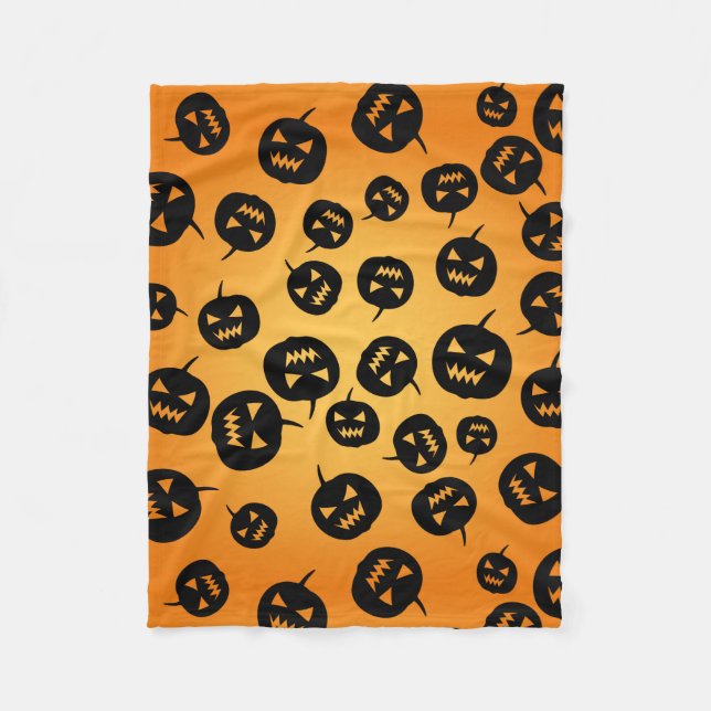 Pumpkins Fleece Blanket (Front)