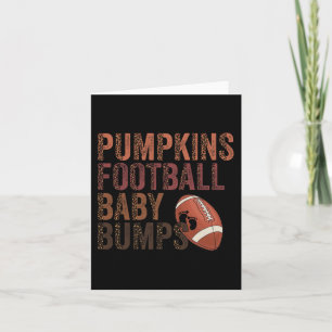 Pumpkins Football Baby Bumps Card