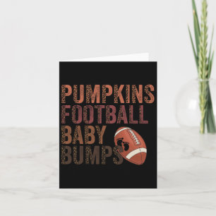 Pumpkins Footbyll Byby Fall Hello Autumn Fun Card