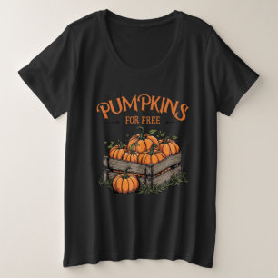 Pumpkins For Free - Autumn Lovers Plus Size T-Shirt