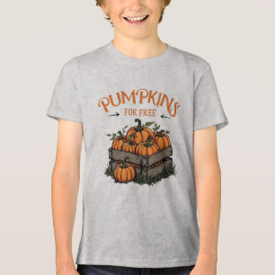 Pumpkins For Free - Autumn Lovers Tri-Blend Shirt