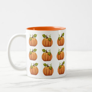 Pumpkins from the garden Two-Tone coffee mug