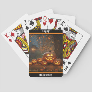 Pumpkins Halloween Family Collection Playing Cards