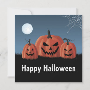 Pumpkins Halloween Holiday Card