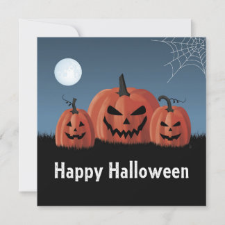 Pumpkins Halloween Holiday Card