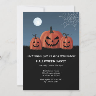 Pumpkins Halloween Invitation