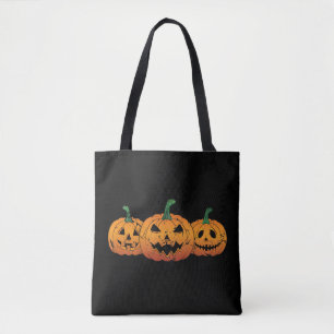 Pumpkins Halloween Jack O Lantern Spooky Tote Bag