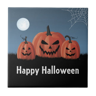 Pumpkins Halloween Tile