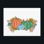 Pumpkins Holiday Postcard<br><div class="desc">custom</div>