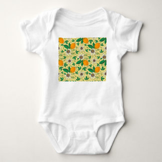 Pumpkins & Leaves: Autumn Harvest Baby Bodysuit