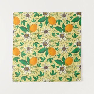 Pumpkins & Leaves: Autumn Harvest Tapestry
