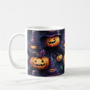 Pumpkins Magic Hats Halloween Coffee Mug