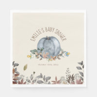 Pumpkins Pacifiers Fall Boy Baby Shower