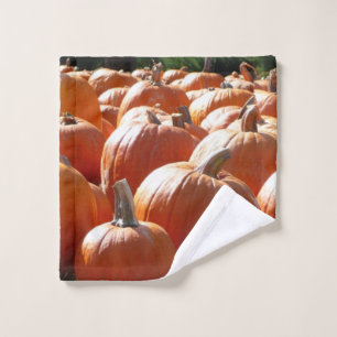 Pumpkins Photo for Fall, Halloween or Thanksgiving Wash Cloth